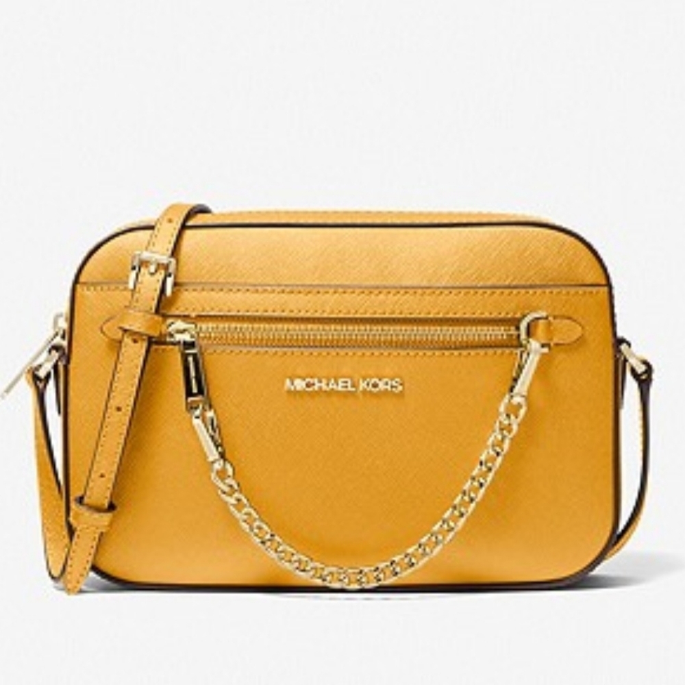 Michael Kors Jet Set Large Leather Crossbody